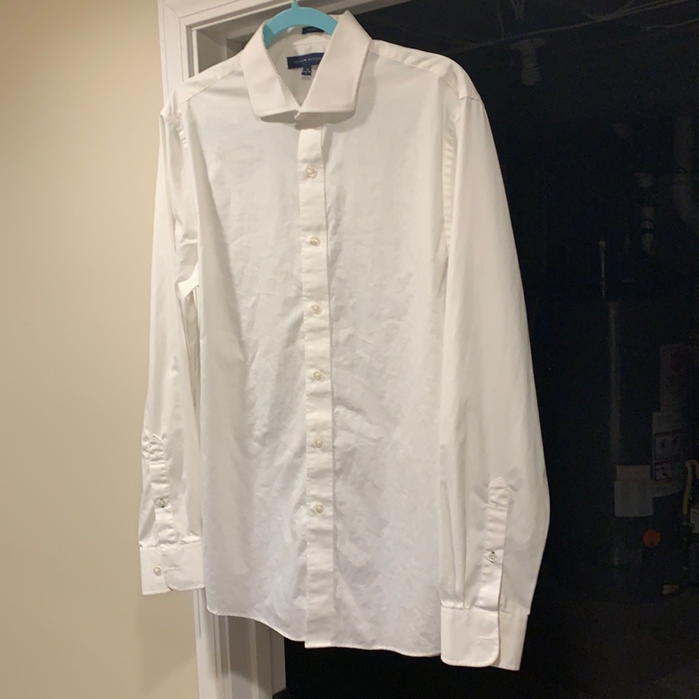 Tommy Hilfiger white dress shirt size 16 large 34-35